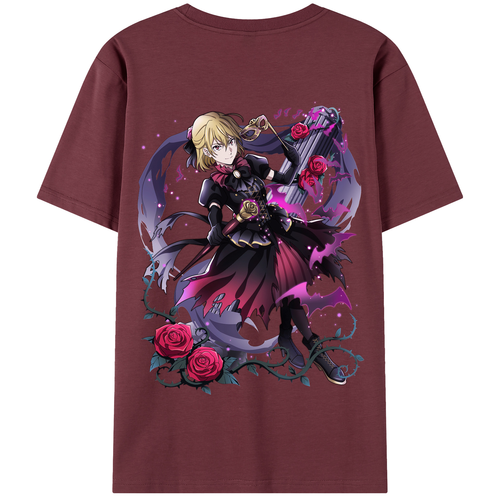 （画像用） 文豪ストレイドッグス Bungo Stray Dogs 綿100％半袖Tシャツ（背面プリント）